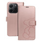MEZZO Book case for XIAOMI Redmi Note 14 4G (GLOBAL - 164,84mm x 78,15mm x 8,16mm) teddy bear rose gold