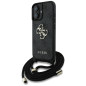GUESS case for IPHONE 16 GUHCP16SP4GMGCRK (CBDY PU 4G Big Logo W/Cord Strap) black GUESS case for IPHONE 16 GUHCP16SP4GMGCRK (CBDY PU 4G Big Logo W/Cord Strap) black