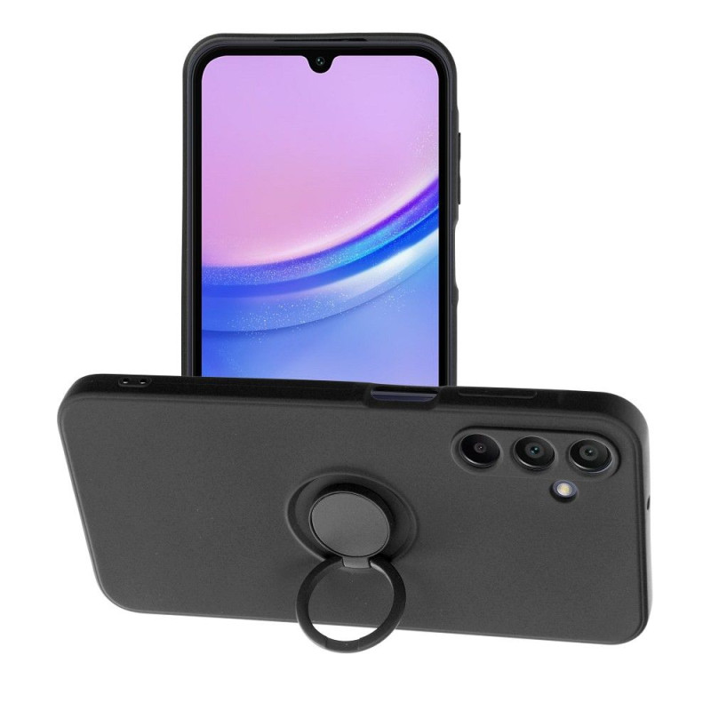 SILICONE RING case for SAMSUNG A15 5G / A15 4G black SILICONE RING case for SAMSUNG A15 5G / A15 4G black