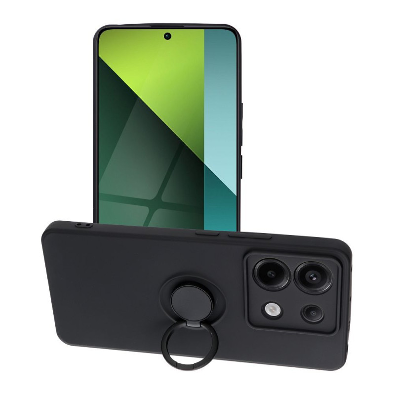 SILICONE RING case for XIAOMI Redmi Note 13 Pro 5G black SILICONE RING case for XIAOMI Redmi Note 13 Pro 5G black