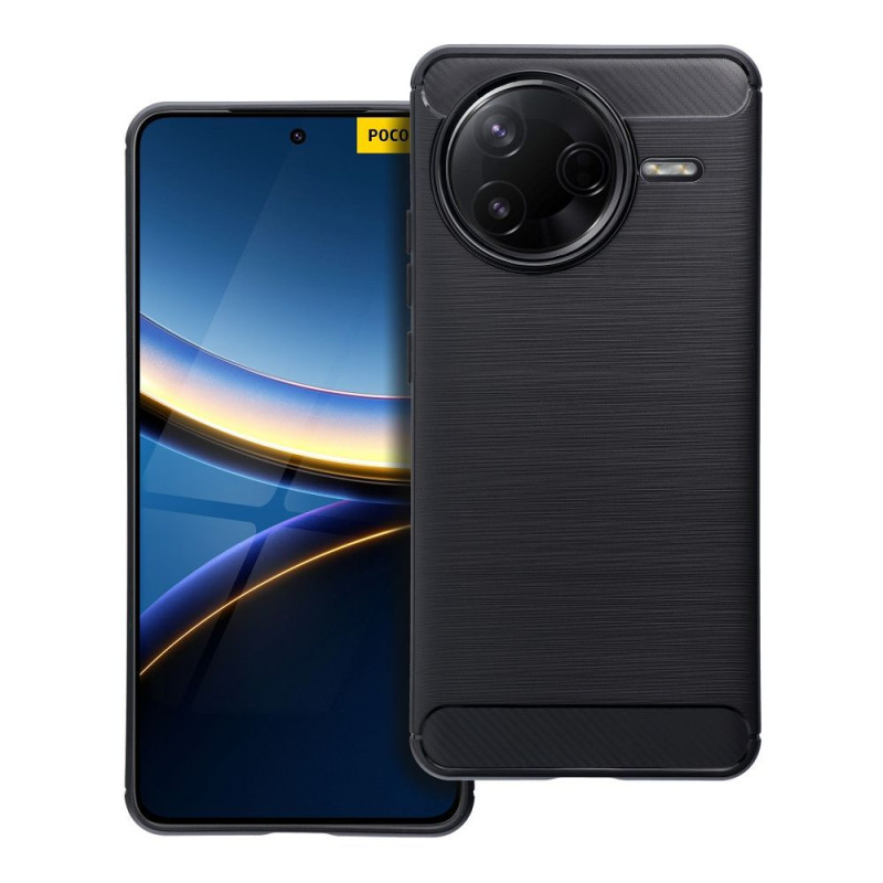 BACK-CASE Carbon schwarz für XIAOMI Poco F7 Ultra