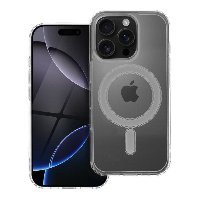 BACK-CASE transparent MagSafe-kompatibel mit Kamera-Schutz für APPLE iPhone 16 Pro