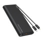 VEGER powerbank 25000 mAh with built-in cables Type C / Lightning PD 130W TCE130 (W2503) black VEGER powerbank 25000 mAh with built-in cables Type C / Lightning PD 130W TCE130 (W2503) black