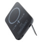 VEGER powerbank 5000 mAh with wireless charging compatible with MagSafe PD QC3.0 2A 20W MagOn Kick (V0553P / W0553P) black VEGER powerbank 5000 mAh with wireless charging compatible with MagSafe PD QC3.0 2A 20W MagOn Kick (V0553P / W0553P) black