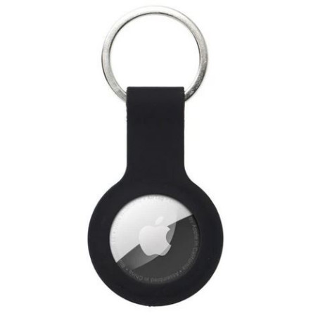 CASE mit Befestigungsring Silikon schwarz für Apple Airtag