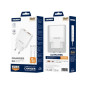 CHARGER USB-C + USB-A 20W GaN JELLICO EU57 white + Cable USB-C