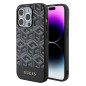 GUESS case for IPHONE 15 Pro compatible with MagSafe GUHMP15LHGCFSEK (GCUBE Stripes) black