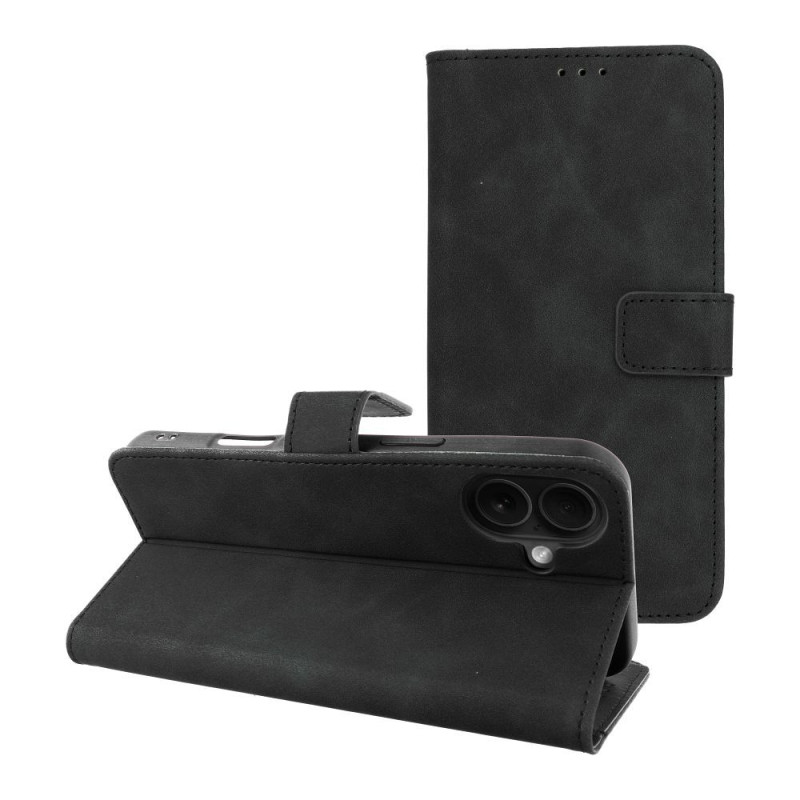 FLIPCASE VELVET schwarz für APPLE iPhone 16 Plus