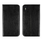 FLIPCASE WALLET ECHTLEDER schwarz für Samsung J600 Galaxy J6 2018|