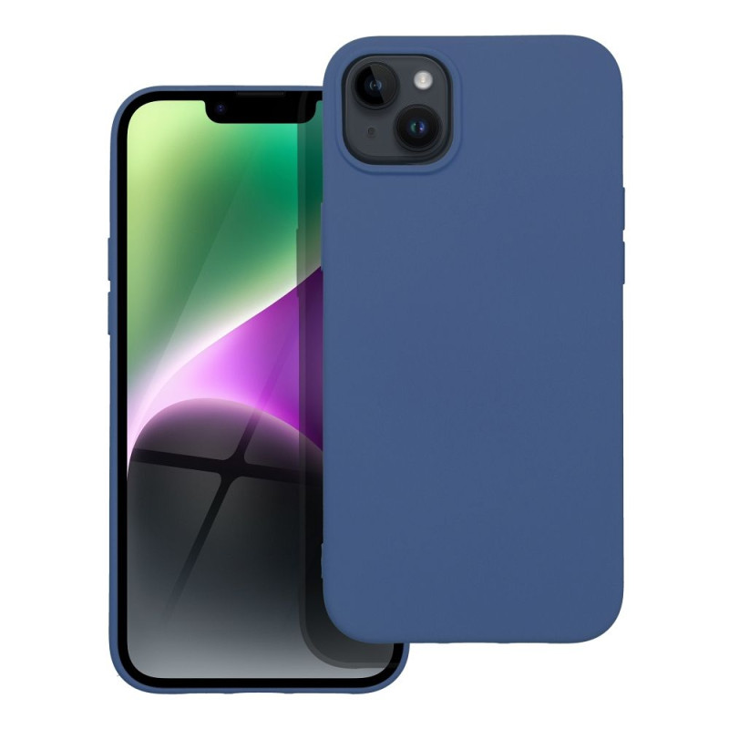 BACK-CASE Silikon navy für APPLE iPhone 14 Plus