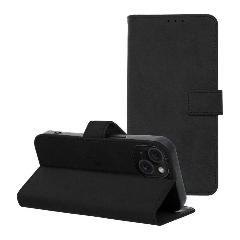 FLIPCASE VELVET schwarz für APPLE iPhone 15