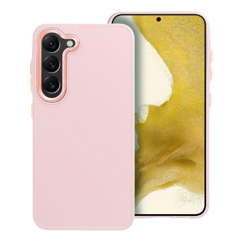 BACK-CASE FRAMED powder pink für SAMSUNG Galaxy S23