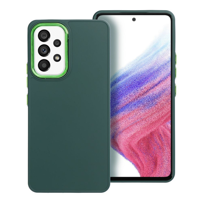 BACK-CASE FRAMED green für SAMSUNG Galaxy A53 5G
