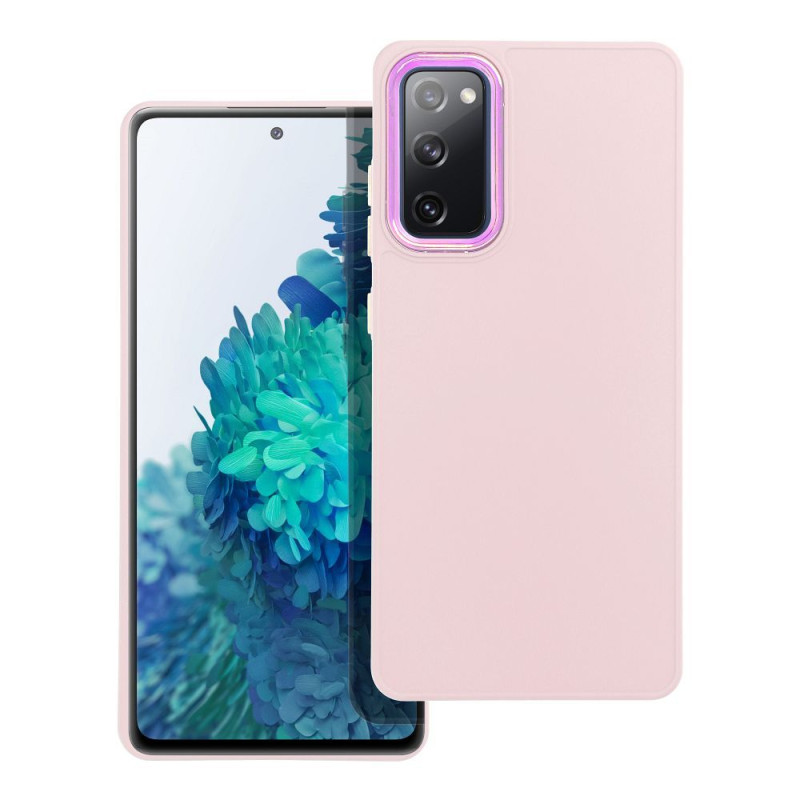 BACK-CASE FRAMED powder pink für SAMSUNG Galaxy S20 FE