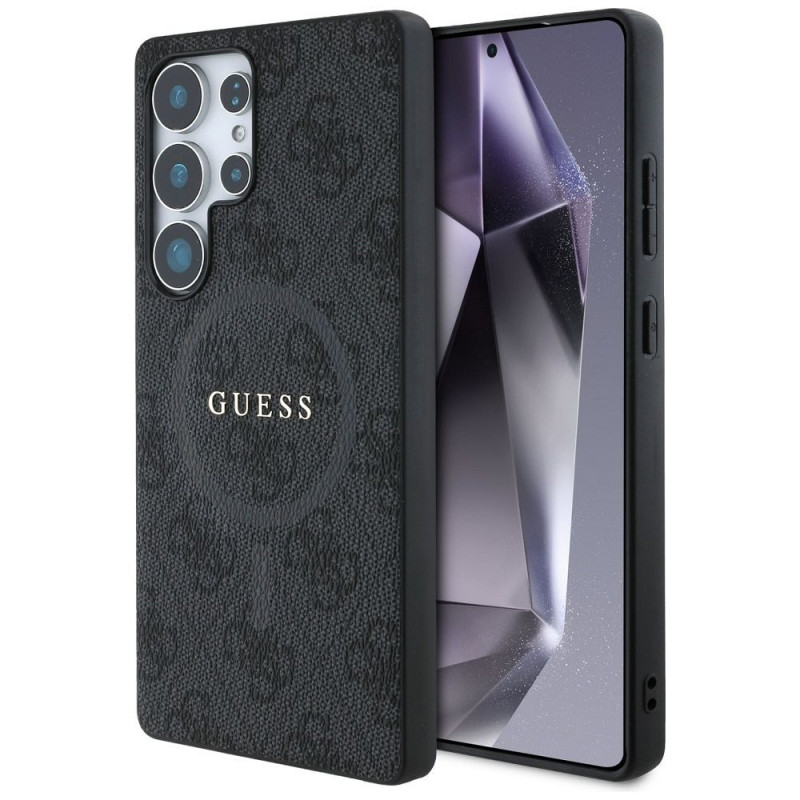 GUESS case for SAMSUNG S25 Ultra GUHMS25LG4GFRK (Magnetic PU 4G Ring Classic Logo) black GUESS case for SAMSUNG S25 Ultra GUHMS25LG4GFRK (Magnetic PU 4G Ring Classic Logo) black