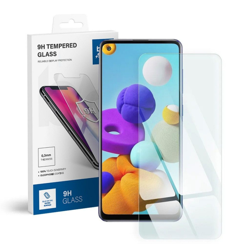 Premium Tempered Glass 9H (QUALITY-LEVEL A+) für SAMSUNG Galaxy A21s