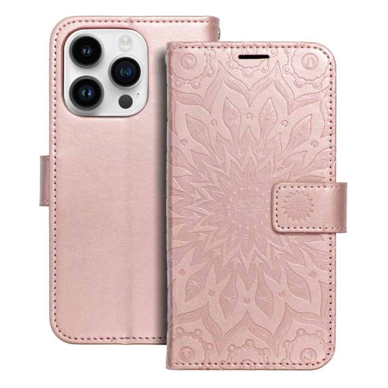 MEZZO Book case for IPHONE 14 Pro mandala rose gold MEZZO Book case for IPHONE 14 Pro mandala rose gold