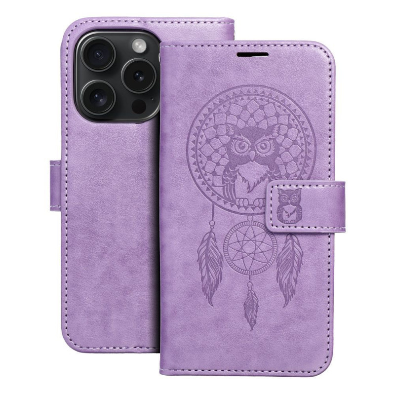 MEZZO Book case for IPHONE 15 Pro dreamcatcher purple MEZZO Book case for IPHONE 15 Pro dreamcatcher purple