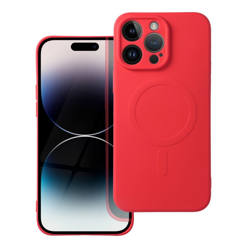 SILICONE MAG COVER case compatible with MagSafe for IPHONE 14 Pro Max red SILICONE MAG COVER case compatible with MagSafe for IPHONE 14 Pro Max red