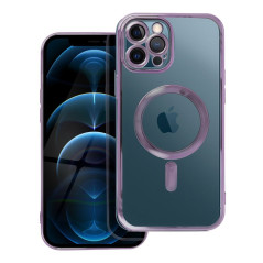 ELECTRO MAG COVER case compatible with MagSafe for IPHONE 12 Pro Max deep purple