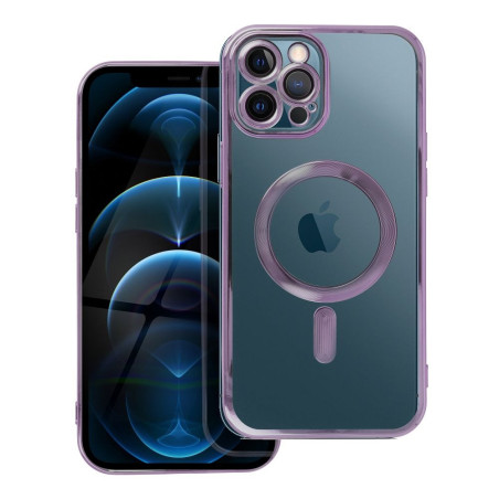 ELECTRO MAG COVER case compatible with MagSafe for IPHONE 12 Pro Max deep purple