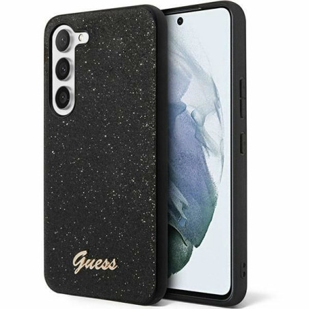 GUESS case for SAMSUNG S24 GUHCS24SHGGSHK (Glitter Script) black