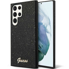 GUESS case for SAMSUNG S24 Ultra GUHCS24LHGGSHK (Glitter Script) black