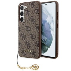 GUESS case for SAMSUNG S24 GUHCS24SGF4GBR (4G Charm) brown