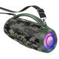 Bluetooth speaker LED 2 x 20W 4h Hoco HA4 camouflage green Bluetooth speaker LED 2 x 20W 4h Hoco HA4 camouflage green
