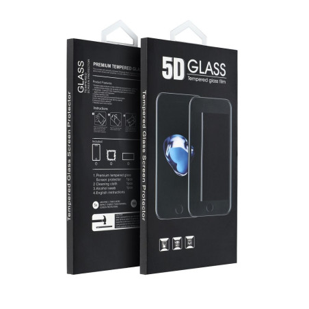 5D Full Glue Tempered Glass - for Motorola G14 / G54 / G55 / G73 black