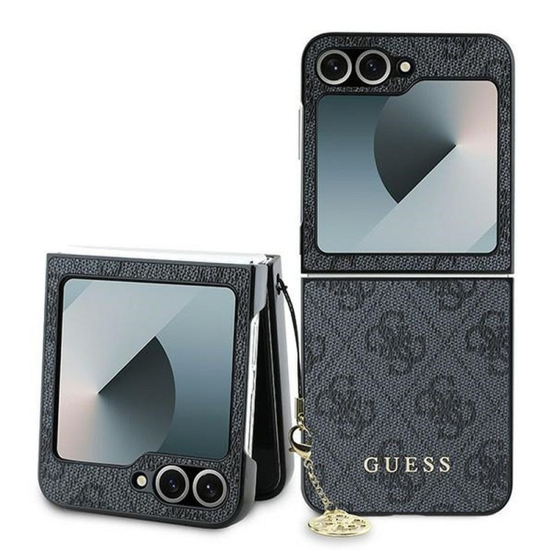 GUESS case for SAMSUNG Z Flip 6 GUHCZF6GF4GGR (HC PU 4G Charm) black GUESS case for SAMSUNG Z Flip 6 GUHCZF6GF4GGR (HC PU 4G Charm) black