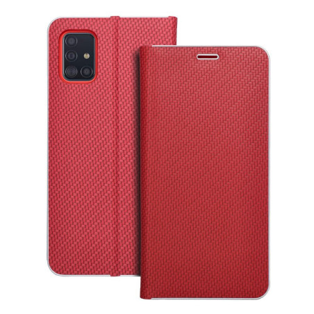 LUNA Book Carbon for SAMSUNG A51 red