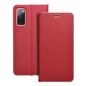 LUNA Book Carbon for SAMSUNG S20 FE / S20 FE 5G red