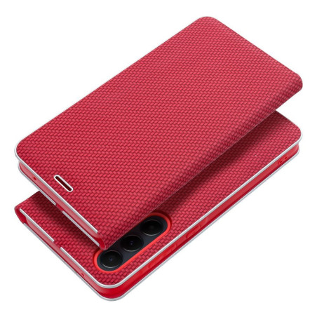 LUNA Book Carbon for SAMSUNG S25 Plus red