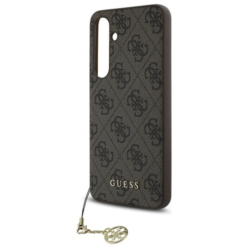 GUESS case for SAMSUNG S24 FE GUHCS24FEGF4GBR (HC PU 4G Charm) brown