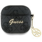 Earbuds Case Guess for Apple AirPods 4 (PU 4G W / Charm) black Earbuds Case Guess for Apple AirPods 4 (PU 4G W / Charm) black