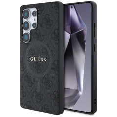 GUESS case for SAMSUNG S25 Ultra GUHMS25LG4GFRK (Magnetic PU 4G Ring Classic Logo) black