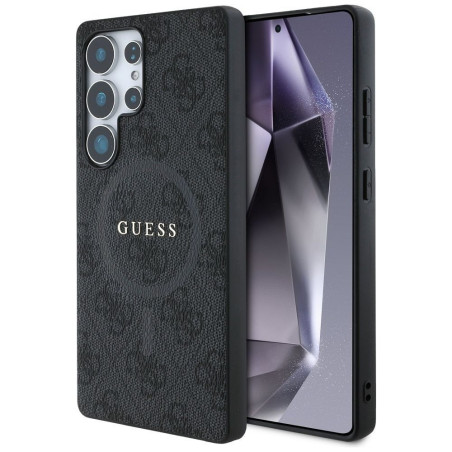 GUESS case for SAMSUNG S25 Ultra GUHMS25LG4GFRK (Magnetic PU 4G Ring Classic Logo) black