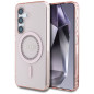 GUESS case for SAMSUNG S25 GUHMS25SPFTDTEP (Magnetic IML Rhinestones) pink