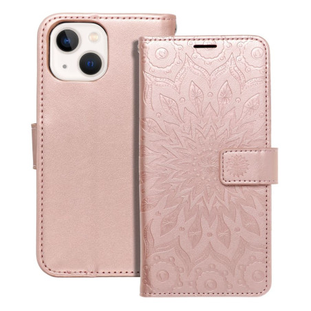 MEZZO Book case for IPHONE 13 MINI mandala rose gold