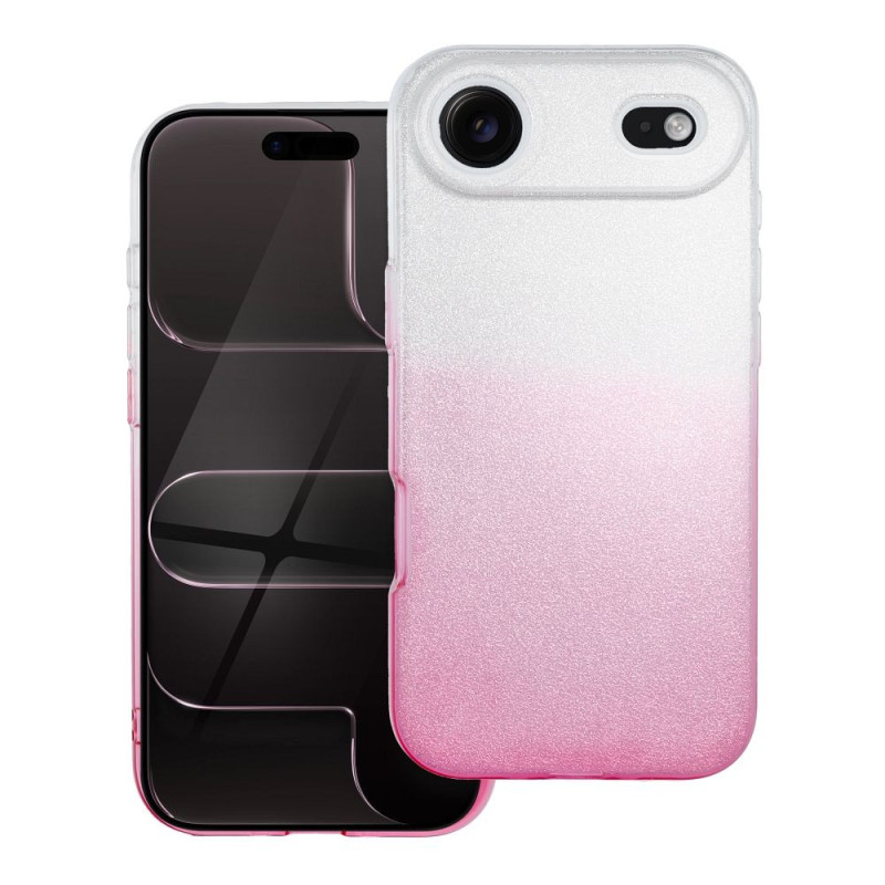 SHINING Case for IPHONE 17 Air transparent pink SHINING Case for IPHONE 17 Air transparent pink