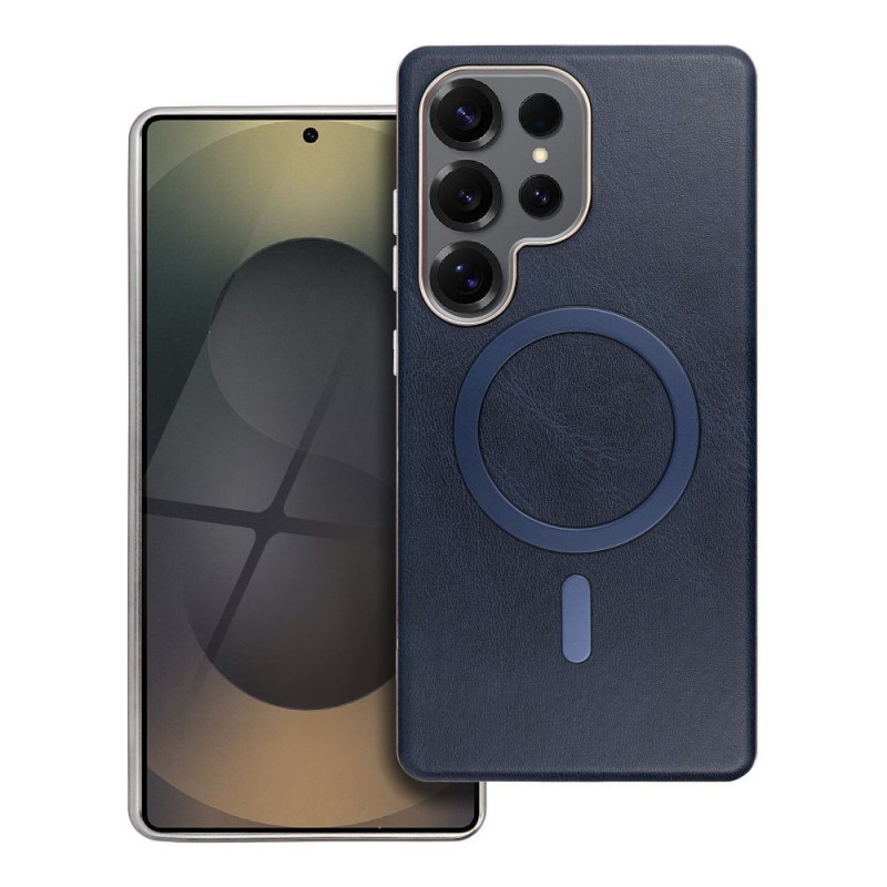 GENTLEMAN MAG COVER Case compatible with MagSafe for SAMSUNG S25 navy blue GENTLEMAN MAG COVER Case compatible with MagSafe for SAMSUNG S25 navy blue