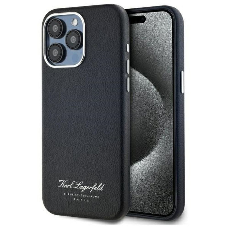 KARL LAGERFELD case for IPHONE 15 Pro Max KLHCP15XPGWCMKHK (FW PU Hotel RSG) black