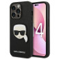 KARL LAGERFELD case for IPHONE 14 Pro KLHCP14LSAPKHK (Saffiano With Karl Head Patch) black