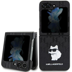 KARL LAGERFELD case for SAMSUNG Z Flip 5 KLHCZF5SAPCHNPK (Saffiano Mono Choupette PIN) black