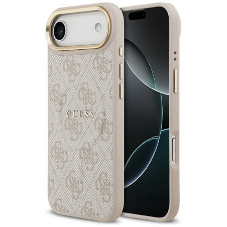 GUESS case for IPHONE 17 Air compatible with MagSafe GUHMP17MP4MSEGCP (PU 4G W/ Classic) pink