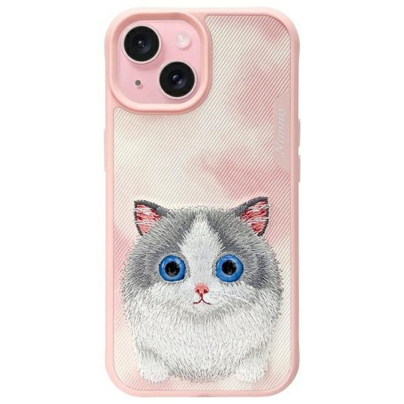 NIMMY case BIG EYED PET 2.0 Cat for IPHONE 15 pink NIMMY case BIG EYED PET 2.0 Cat for IPHONE 15 pink