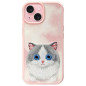 NIMMY case BIG EYED PET 2.0 Cat for IPHONE 15 pink NIMMY case BIG EYED PET 2.0 Cat for IPHONE 15 pink