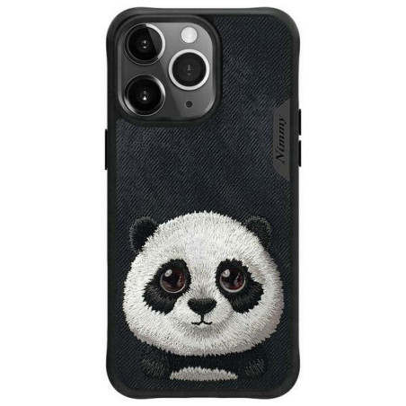 NIMMY case BIG EYED PET 2.0 Panda for IPHONE 15 Pro black