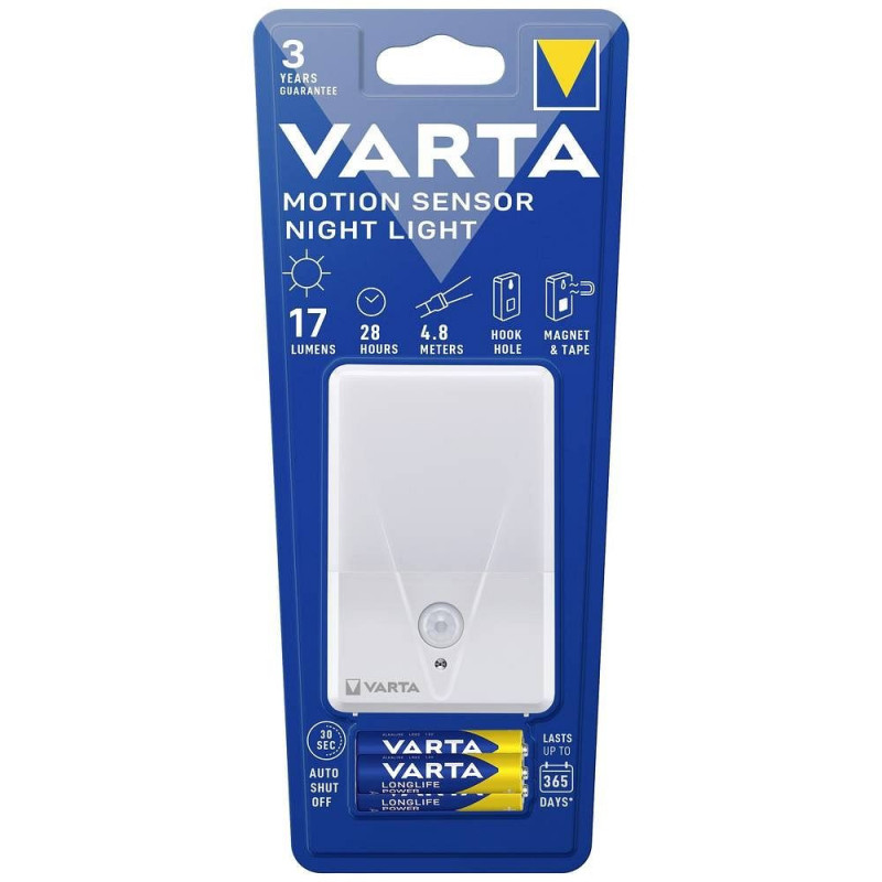 VARTA motion sensor night lamp 16624 + 3 x bateries R3 (AAA) VARTA motion sensor night lamp 16624 + 3 x bateries R3 (AAA)